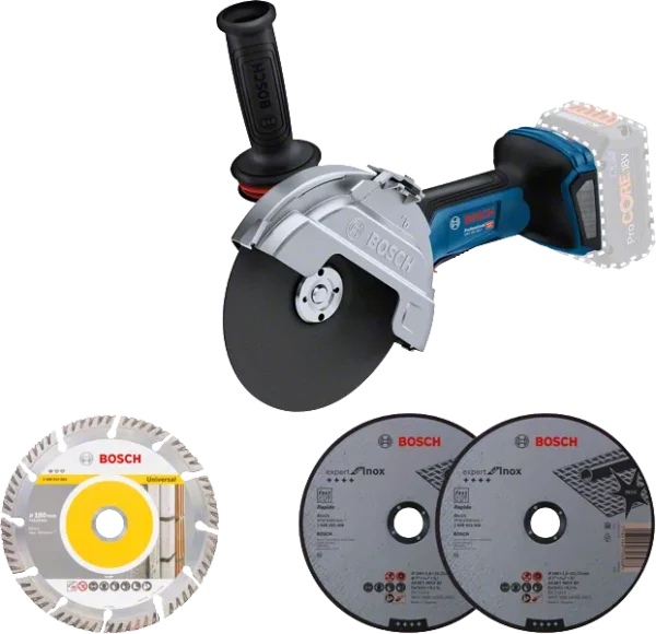 GWS18V-180 P Professional Cordless Angle Grinder BITURBO
