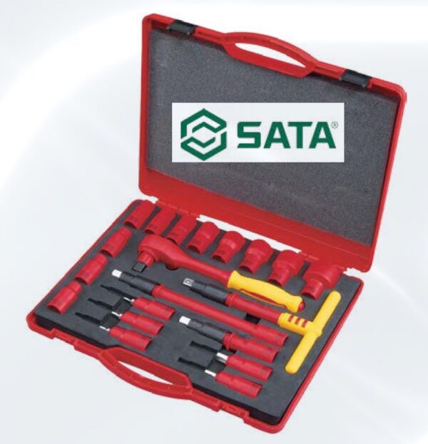 SATA 09267 VDE Insulated Socket Set, 20pcs Set