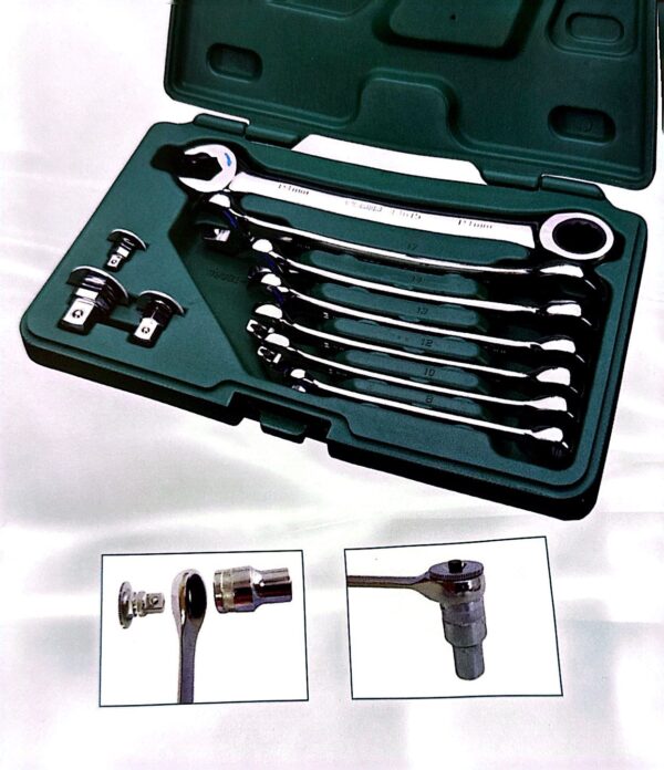 Sata 09081 10PC Gearwrench & Adapter Set